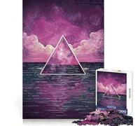 Rompecabezas difícil Reflejo del Crepúsculo para Adultos, 1000 Piezas, Desarrollo Cerebral, diversión Tranquila, fácil de armar, Regalo Ideal (38x52cm)