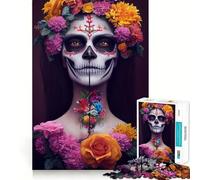 Rompecabezas difícil Reina de Calaveras para Adultos, 1000 Piezas, Juego Inteligente para el hogar, Disfruta del Montaje de la Imagen, Regalo Festivo (38x52cm)