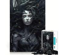 Rompecabezas difícil Reina de la Oscuridad para Adultos, 1000 Piezas, Juego Inteligente para el hogar, Disfruta del Montaje de la Imagen, Regalo Festivo (38x26cm)