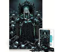 Rompecabezas difícil Reina del Trono de los No Muertos para Adultos, 1000 Piezas, estimula la Memoria, Juego Relajante, Corte Premium, (38x26cm)
