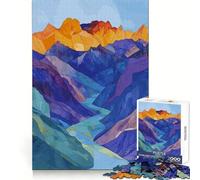 Rompecabezas difícil Río Entre montañas para Adultos 1000 Piezas Juguete Intelectual Tiempo Acogedor Corte de Calidad (38x26cm)