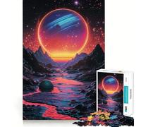 Rompecabezas difícil Río Espacial para Adultos, 1000 Piezas, Rompecabezas Mental, Relajante, Arte, Montaje, (38x26cm)