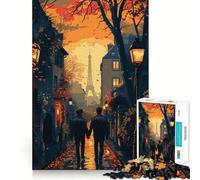 Rompecabezas difícil Romance Parisino para Adultos, 1000 Piezas, Think Toy, diversión Tranquila, diseño Limpio, Pieza de Arte (38x26cm)