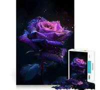 Rompecabezas difícil Rosa Púrpura para Adultos, 1000 Piezas, Juego Inteligente para el hogar, Disfruta del Montaje de la Imagen, Regalo Festivo (50x75cm)