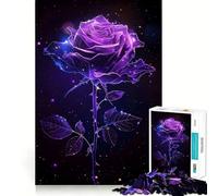 Rompecabezas difícil Rosa Púrpura para Adultos, 1000 Piezas, Memory Lift, fácil de armar, Ideal para el Ocio, Regalo artístico (50x75cm)