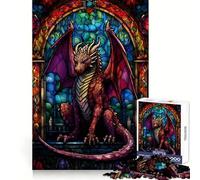 Rompecabezas difícil Ruby Scalebreaker Dragon para Adultos, 1000 Piezas, Juguete de lógica Fina, diversión Tranquila, Bordes limpios, Regalo considerado (38x26cm)