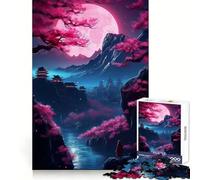 Rompecabezas difícil Sakura Night Tokyo Geisha para Adultos, 1000 Piezas, Juguete de lógica Fina, diversión Tranquila, Bordes limpios, Regalo considerado (38x52cm)