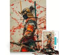 Rompecabezas difícil Samurai Cherry Blossom para Adultos, 1000 Piezas, Juguete Intelectual, Tiempo Acogedor, Corte de Calidad, (38x26cm)