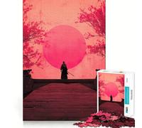 Rompecabezas difícil Samurai Sunset para Adultos, 1000 Piezas, Recall Boost Quiet Calm Smooth Cut Classic Gift (50x75cm)
