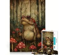 Rompecabezas difícil Sapo en Las Setas para Adultos, 1000 Piezas, Recall Upgrade Gentle Relax Clear Cut Unique Gift 50x75cm
