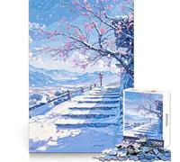 Rompecabezas difícil Sendero de montaña Nevada para Adultos, 1000 Piezas, desafío Mental, Juguete de Ocio Suave, Corte preciso, Regalo Memorable (38x52cm)