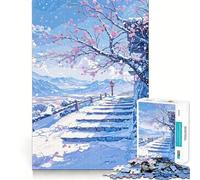 Rompecabezas difícil Sendero de montaña Nevada para Adultos, 1000 Piezas, desafío Mental, Juguete de Ocio Suave, Corte preciso, Regalo Memorable (38x52cm)