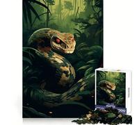 Rompecabezas difícil Serpiente en la Jungla para Adultos, 1000 Piezas Mejora la Memoria, relaja la Mente, Bordes Afilados, Regalo Elegante (50x75cm)