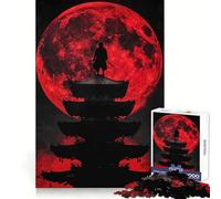 Rompecabezas difícil Shinobi Luna Roja para Adultos, 1000 Piezas, Juego de Habilidad, Tiempo en Familia, Arte de Corte preciso, Coleccionable (38x26cm)