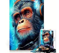 Rompecabezas difícil Space Monkey para Adultos, 1000 Piezas, Juguete de lógica Pura, Actividad para el hogar, Corte Limpio, Bonito Regalo (38x52cm)