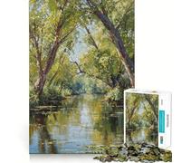 Rompecabezas difícil Spring River para Adultos, 1000 Piezas, Recuerdo Mejorado, Suave, Relajante, Corte Claro, 50x75cm