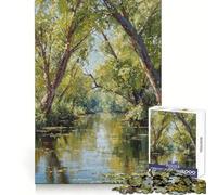 Rompecabezas difícil Spring River para Adultos, 1000 Piezas, Recuerdo Mejorado, Suave, Relajante, Corte Claro, 50x75cm