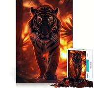Rompecabezas difícil Tiger In Sunset Jungle para Adultos, 1000 Piezas, Juguete Inteligente, Divertido y Casual, Corte preciso, Regalo artístico 50x75cm