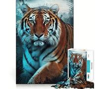 Rompecabezas difícil Tigre en la Jungla para Adultos, 1000 Piezas, Juguete Inteligente, diversión Casual, Corte preciso, Regalo artístico 38x26cm