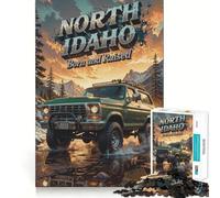 Rompecabezas difícil Todoterreno del Norte de Idaho para Adultos, 1000 Piezas, Juego Inteligente para el hogar, Disfruta del Montaje de la Imagen, Regalo Festivo (50x75cm)
