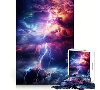 Rompecabezas difícil Tormenta Arcoíris para Adultos, 1000 Piezas, Juguete de lógica Pura, Actividad para el hogar, Corte Limpio, Bonito Regalo (38x26cm)