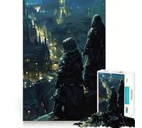 Rompecabezas difícil Vigilia Nocturna sobre la Ciudad para Adultos, 1000 Piezas, con Sistema de Memoria, fácil de armar, Ideal para el Ocio Regalo artístico (50x75cm)