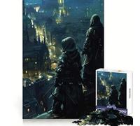 Rompecabezas difícil Vigilia Nocturna sobre la Ciudad para Adultos, 1000 Piezas, con Sistema de Memoria, fácil de armar, Ideal para el Ocio Regalo artístico (50x75cm)