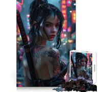 Rompecabezas difícil Yakuza Girl Beauty para Adultos, 1000 Piezas, Mejora la Memoria, Tiempo Bien invertido, Bordes limpios, (38x26cm)