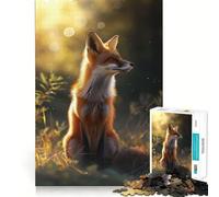 Rompecabezas difícil Zorro Rojo para Adultos, 1000 Piezas Mejora la Memoria, relaja la Mente, Bordes Afilados, Regalo Elegante (38x52cm)