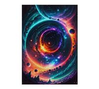Rompecabezas Difíciles para Adultos 38x26cm/1000pcs Cosmic Spiral Portal Rompecabezas para Adultos Juegos De Relajación Análisis Y Desafío Educativo De Lógica 38x26cm/1000pcs