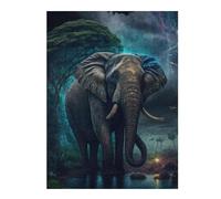Rompecabezas Difíciles para Adultos 52x38cm/1000pcs Elephant in Enchanted Forest Rompecabezas para Adultos Juegos De Relajación Análisis Y Desafío Educativo De Lógica 52x38cm/1000pcs