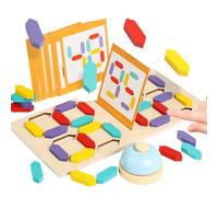 Rompecabezas digital - 32x16x5,5 cm Juego de mesa de combate de madera para el reconocimiento de números | Elementos constitutivos del desarrollo del cerebro de la educación