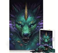 Rompecabezas Digital de 1000 Piezas con diseño de Unicornio y Lobo para Adolescentes Ideal para estimular la Memoria cognitiva, Relajarse y divertirse Corte preciso (38x52cm)