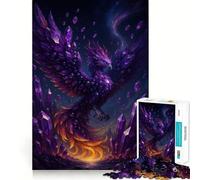Rompecabezas Digital de Arte de Amatista y fénix de 1000 Piezas Juego cognitivo Divertido con Estructura de Encaje preciso Actividad para Fortalecer los Lazos Familiares (38x52cm)