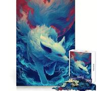 Rompecabezas Digital de Arte del Zorro de Nueve Colas para Adolescentes, 1000 Piezas, Juego Inteligente, Tiempo en Familia, patrón de ensamblaje, selección de Deseos de Santa Claus (50x75cm)