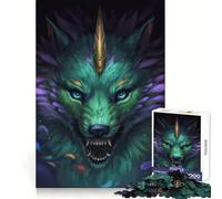 Rompecabezas Digital de Unicornio y Lobo para Adolescentes, 1000 Piezas, lógica, Ocio Lento, Bordes definidos, Regalo Festivo (38x26cm)