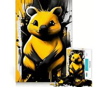 Rompecabezas Digital para Adultos con diseño de ratón Amarillo,1000 Piezas,Juego de Memoria Mental,Corte de Alta precisión,Manualidades,Tiempo de Tranquilidad,Ejercicio Mental en casa (38x26cm)