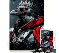 Rompecabezas Digital Raven King de 1000 Piezas para Adolescentes Juguete de lógica Fina, Divertido y Relajante Decoración de Pared con Bordes limpios (50x75cm)