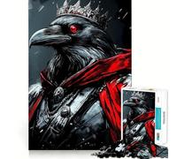 Rompecabezas Digital Raven King de 1000 Piezas para Adolescentes Juguete de lógica Fina, Divertido y Relajante Decoración de Pared con Bordes limpios (50x75cm)