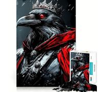 Rompecabezas Digital Raven King de 1000 Piezas para Adolescentes, Juguete para ejercitar la Mente, diseño Relajante, Regalo Ideal para armar (38x26cm)