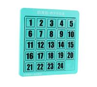 Rompecabezas Digitales, Bloques Deslizantes, Juguetes Educativos de Matemáticas, Rompecabezas Deslizante para Juegos Mentales, Rompecabezas de Números, 24 Cubos Verde
