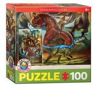 Rompecabezas - Dinosaurios Carnívoros - 100 Piezas