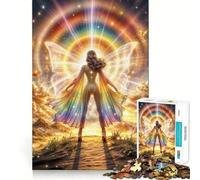 Rompecabezas Diosa Arcoíris Radiante para Adultos, 1000 Piezas, Juego Inteligente, Ensamblaje de Patrón Tranquilo y Sencillo, Regalo Increíble (38x52cm)
