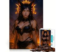 Rompecabezas Diosa del Fuego Solar de 1000 Piezas para Adultos Juguete Intelectual para calmar y Relajarse Corte preciso Artículo de Santa Claus (50x75cm)