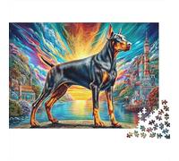 Rompecabezas Dóberman Pinscher 1000 Piezas para Adultos Y Familias - Puzzle DIY, Desafío Satisfactorio 70x50cm/1000pcs