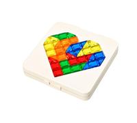 Rompecabezas Doble Cara en Forma de corazón, 120 Niveles Progresivos, Juguete de lógica geométrica,Juegos Inteligentes,Juguetes educativos para Niños.