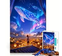 Rompecabezas Donde los sueños alzan el Vuelo de 1000 Piezas para Adultos Juego Divertido y fácil de armar Ensamblaje Seguro Disfrutar en Familia Actividad Nocturna (50x75cm)