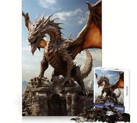 Rompecabezas Dragón Ancestral de 1000 Piezas para Adolescentes Ejercicios de lógica Diversión Tranquila Bordes limpios Regalo Festivo (38x26cm)