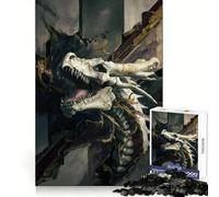Rompecabezas Dragón de Hueso para Adultos 1000 Piezas Mente Aguda Ocio Consciente Ajuste Firme Feliz Navidad (38X26CM)