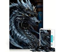 Rompecabezas Dragón de Obsidiana de 1000 Piezas para Adolescentes Desarrolla la Mente y Divierte a Toda la Familia Bordes precisos Regalo Memorable (50x75cm)